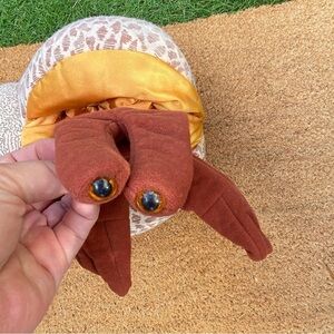 Hand puppet Hermit Crab PUPPET! Stuffed animal stuffie Watch Video.